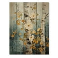thumbnail image 3 of Designart "Birch Woods Winds IV" Floral Print on Natural Pine Wood, 3 of 5