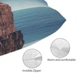 thumbnail image 3 of Kdxio Cotton Pillow Cases 16"x24" Pillowcases,Soft and Breathable Bedroom Pillow Cases-Elephant And A Giraffe Sitting On A Rock Admiring The Ocean-No Pillow Core, 3 of 5