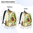 thumbnail image 3 of Yiaed Avocado1 Print Backpack, Premium Laptop Backpack, Travel Backpack for Women, Lightweight Backpacks, Comfortable Back Pack-Medium, 3 of 7