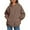 Khaki, variant on Shine Up Hoodies for Women Fleece Hooded Sweatshirts Oversized Pullover Long Sleeve Ladies Tops with Pocket