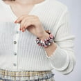 thumbnail image 3 of KOMI 3 PCS Compatible with Apple Watch Band Scrunchies 41mm 40mm 38mm Cloth Soft Pattern Printed Fabric Wristband Bracelet Women IWatch Elastic Bands Series SE 10 9 8 7 6 5 4 3 2 1, M/L, 3 of 6