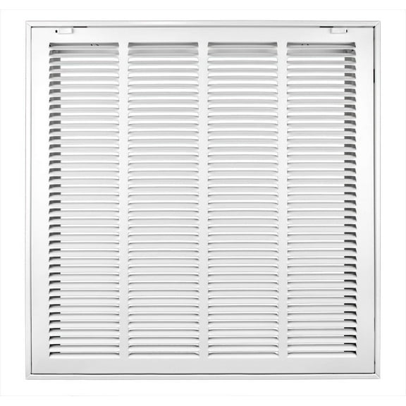 Accord ABRFWH2020 Return Filter Grille with 1/2-Inch Fin Louvered, 20-Inch x 20-InchDuct Opening Measurements, White