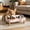 Pink, variant on Elevated Double Pet Bowl – Raised Cat Food and Water Bowl Set for Indoor Cats, Feeder with Anti-Tip Tray, Non-Slip Base, Neck Protection & Food Catcher, 2 Bowls for Dry Food & Water,Yellow