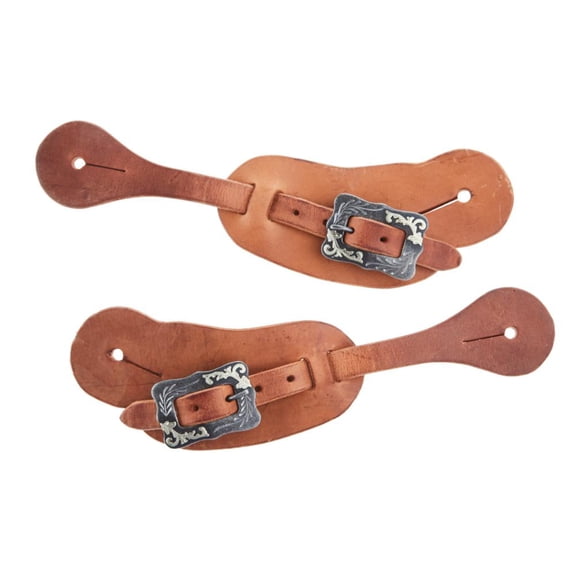 Nrs Men`s Natural Oil Cowboy Spur Straps wit