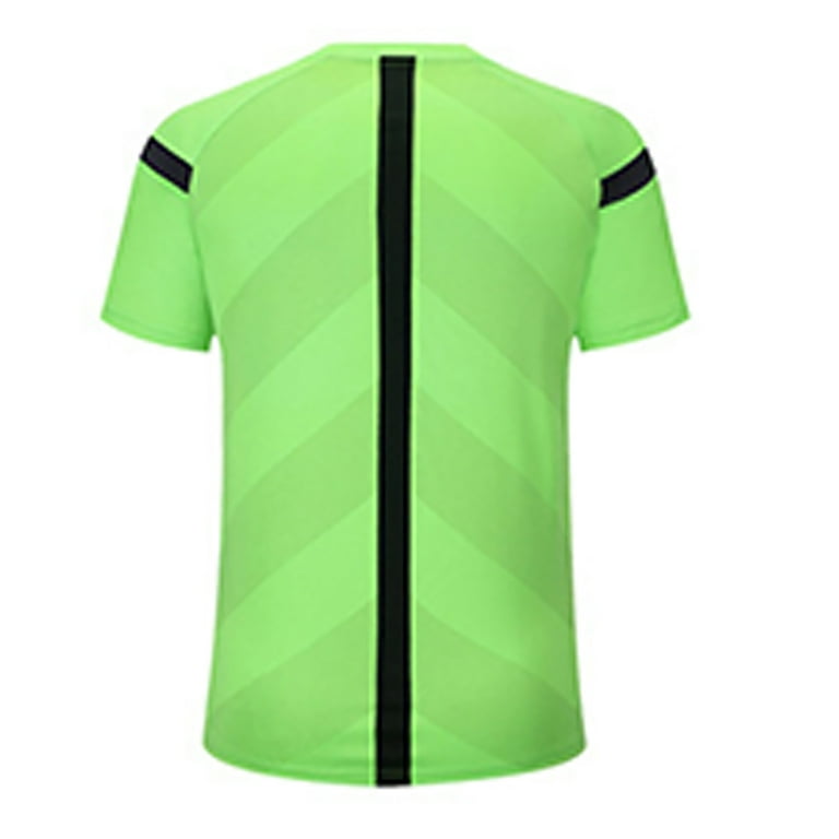 Alvivi Men's Soccer Pro Referee Uniform Short Sleeve Shirt Jersey and  Shorts Football Clothes Green XL - Walmart.com