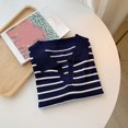 thumbnail image 5 of ZHENHONG V Neck Shirts for Women Long Sleeve, Women's Vintage Striped Long Sleeve Knitted T Shirt In Contrasting Colors Going Out Summer Tops, 5 of 5