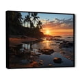 thumbnail image 2 of Designart "Tropical Vibes Beach Photo XIII" Nautical & Beach Floater Framed Wall Art Living Room, 2 of 7