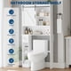 thumbnail image 3 of QinaQin Gabinete para baño sobre inodoro de 65.4 pulgadas, con puerta tipo granero y repisa ajustable, ideal para ahorrar espacio en baño o lavandería, 3 of 7