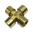 thumbnail image 2 of figatia Brass Pipe Fitting 1/4inch (DN8) Female Thread Coupler /Connector, 4 Way Water DN8 F, 2 of 9