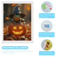 thumbnail image 3 of Diamond Art Kit for Adults, Frog Witch Hat Pumpkin Lantern Diamond Painting for Adults Beginners, 5D DIY Diamond Art Painting Kits, Colorful Diamond Painting Craft for Home Decor 12x16, 3 of 7