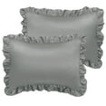 thumbnail image 1 of Unique Bargains Satin Pillowcase Ruffled Pillow Shams Silky Sateen Pillow Cases Covers, 1 of 8