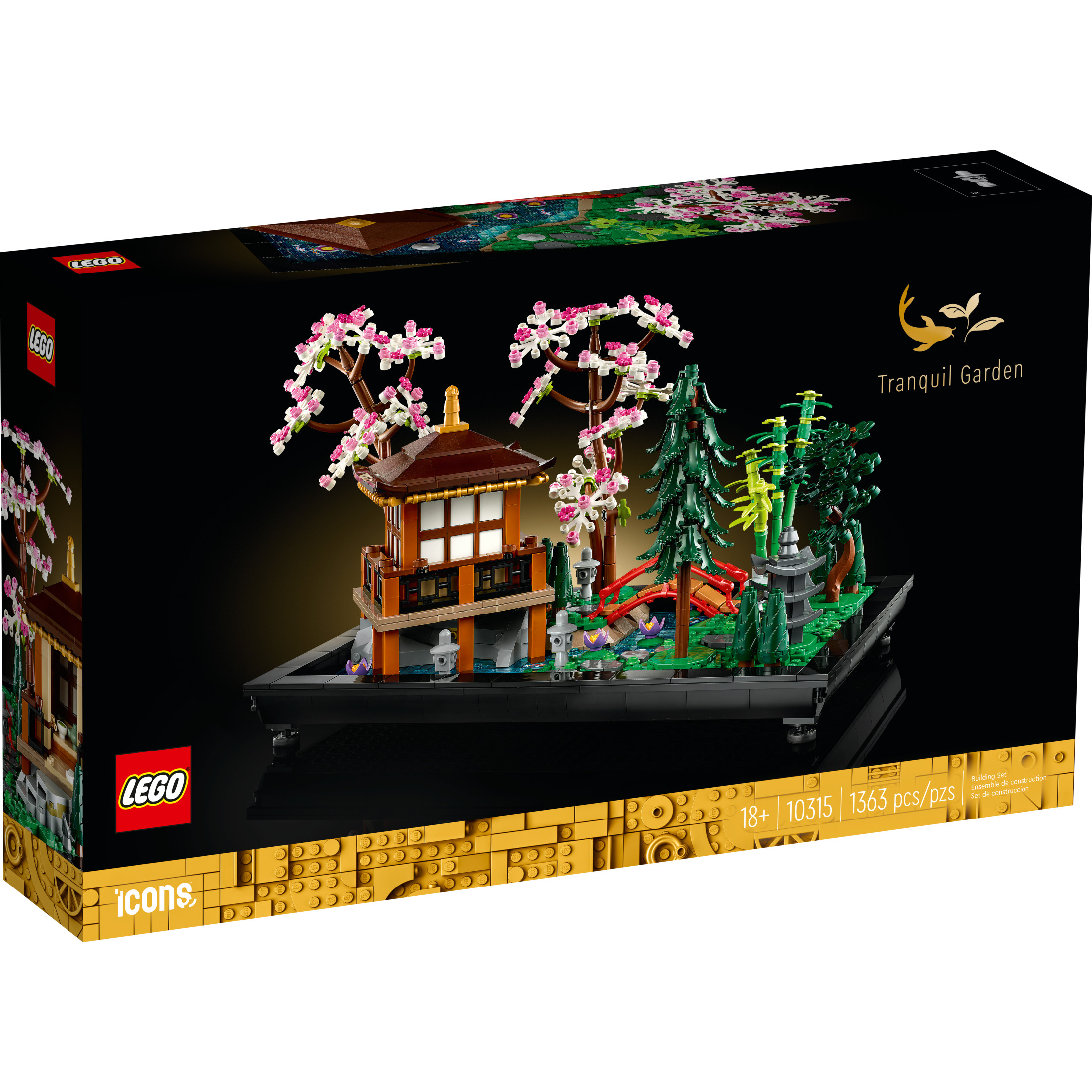 LEGO Icons Jardín Tranquilo Set de Construcción - Kit de Jardín Japonés Zen Detallado para Adultos, Mayores de 18 Años - Regalo para Bodas - Set de Bloques para Decoración del Hogar - 10315 2