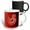 Multicolor, variant on 3drose, Happy Valentines Day Lovers Kiss and Form a Love Heart Cut Out, 11oz Two-tone Black Mug