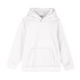 thumbnail image 6 of NAISIBABY Big Girls Boys Hoodies, Solid Color Long Sleeve Casual Kids Pullover Sweatshirts White, 6 of 6