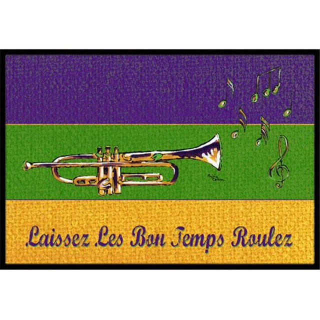 Carolines Treasures 8382JMAT Tapis d'Intérieur Ou d'Extérieur de 36 x 24 Po Mardi Gras