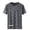 Grey, variant on Men Summer Round Neck Loose Fit Ice Silk Short Sleeve Stretch Breathable Cool T Shirt