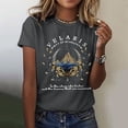 thumbnail image 2 of WEAIXIMIUNG T-Shirts Amusants Humour Adulte T-Shirt d'Été Décontracté Imprimé à Manches Courtes Col Rond pour Femmes, 2 of 4