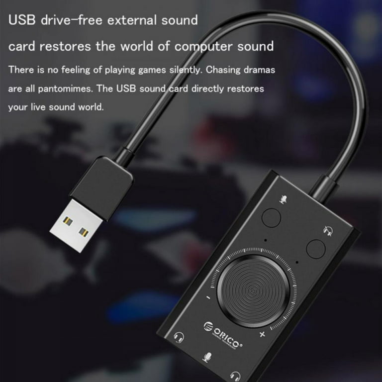 Adaptateur USB / jack audio + micro carton son externe compatible