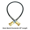 thumbnail image 4 of Bgsha Air Hose, Heavy Duty Air Compressor Hose, High Pressure Hose With Stainless Steel Spring Protector, PCP Air Refill Pump High Pressure Hose with Spring Wrapped 50cm M10x1 Thread, 4 of 6