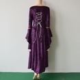thumbnail image 5 of Vestido de disfraz de Cosplay para mujer, ropa Medieval, renacentista, Victoriano, irlandés, terciopelo, Retro, fantasía, Halloween, Carnaval, 5 of 5