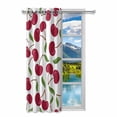 thumbnail image 2 of MKHERT Cherry Pattern Blackout Window Curtain Drapes Bedroom Living Room Kitchen Curtains 52x84 inch, 2 of 2