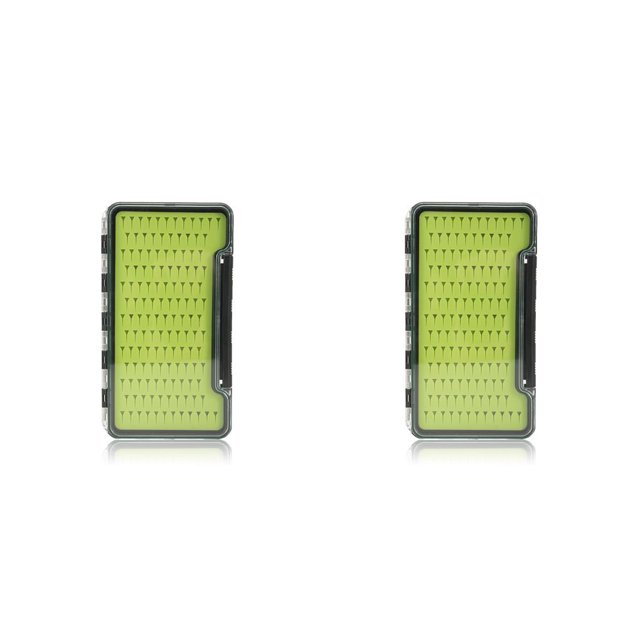 Eigraketly Caja de pesca con mosca de plástico, cajas impermeables de sellado a prueba de golpes portátiles, caja de anzuelo de señuelo para Type1 NO1