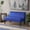 Navy Blue#U, variant on Modern Loveseats, 50'' Upholstered Loveseat, White+Blue Farmhouse Loveseats,Fabric Fabric Loveseats, Furniture Primary Living Space Loveseats