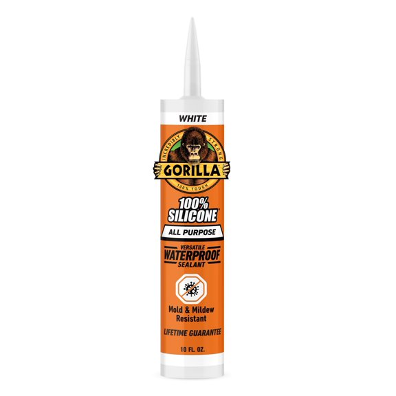 Sellador GORILLA 100% silicona multiusos 295 ml blanco