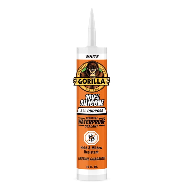Sellador GORILLA 100% silicona multiusos 295 ml blanco