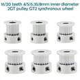 thumbnail image 1 of 3D Printer Parts GT2 Timing Pulley 16 Tooth 2GT 20 Teeth Aluminum Bore 5mm 8mm Synchronous Gear Part For Width 6mm 10mm ,Easy Installation, 1 of 6