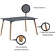 thumbnail image 5 of Mesa multiusos FRATELLO MUEBLES para Recámara o Comedor Salvia color Gris, 5 of 7