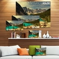 thumbnail image 3 of Beautiful Moraine Mountain Lake - Large Landscape Canvas Art, 3 of 4