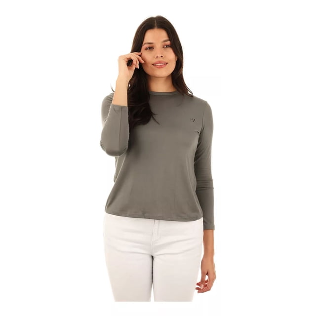 Playera Deportiva Dama Mujer Manga Larga T Shirt