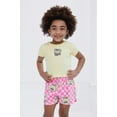 thumbnail image 2 of SpongeBob SquarePants Ribbed T-Shirt and French Terry Shorts Outfit Set Toddler to Big Kid, 2 of 5