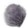 thumbnail image 1 of Pepperell Braiding Faux Fur Pom With Loop-Grey, 1 of 1