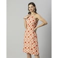 thumbnail image 2 of Moomaya Womens Printed Halter Neck Dress, Knee Length, Styled Back Viscose Dress, 2 of 8