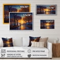 thumbnail image 4 of Designart "Sunset Haven I" City Art Deco Canvas Art Print, 4 of 5