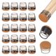 thumbnail image 1 of Uxcell 24-Pack Protectores de Piso para Patas de Silla, Copas de Silicona de 0.75-0.9 Pulgadas, Almohadillas de Muebles de Fieltro, Cubiertas de Patas de Silla [Negro Transparente], 1 of 1