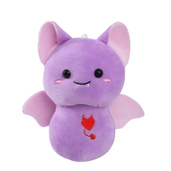 BESTSKY Halloween Adorable Purple Bat Plush Toy – Soft Stuffed Animal Doll with Wings,Perfect Gift for Adults & Collectors,5.5in