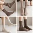 thumbnail image 4 of Holzlrgus Women's Crew Socks for Ladies Women Cotton Above Ankle Boots Slippers Long Calf Socks Size 6-9, 4 of 4