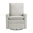 thumbnail image 4 of Oxford Baby Uptown Power Upholstered Glider Recliner Rocking Chair 270° Swivel for Nursery and Living Room – Sand​, 4 of 7