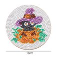 thumbnail image 3 of Cuadros Decorativos Bricolaje posavasos de diamante arte hecho a mano taza de bebida de Halloween cojín (AA1081-4) Likrtyny embutido en tela, 3 of 4