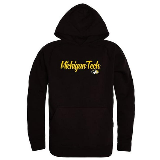 W Republic Products 558-341-BLK-05 Michigan Technological University Sweat à Capuche Script, Noir - 2TG