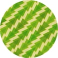 thumbnail image 1 of Ahgly Company Tapis Rond Lavable en Machine Intérieur Transitionnel Aloe Vera Vert, 8 Pieds Rond, 1 of 7
