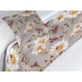 thumbnail image 3 of Springtime Boho Bed Runner Set, Nature Themed Neutral Colors Dreamy Sunflowers Butterfly Print, Decorative Bedding Scarf & a Pillow Sham for Hotels Homes, Twin, Apricot and Dried Rose, by Ambesonne, 3 of 3