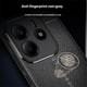 thumbnail image 5 of For Xiaomi Redmi Note 14 4G Case Litchi Texture TPU Flexible Phone Cover, Black, 5 of 5