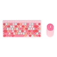 thumbnail image 2 of USB Keyboard Mouse, Sloping Panel 86 Keys Keyboard Mouse Combo Wireless Thin Film Technology  for Home Pink, 2 of 7