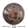 thumbnail image 2 of Buttons Bezelry 12 piezas de metal con vástago, 25 mm, cobre antiguo, 2 of 4