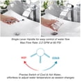 thumbnail image 6 of Aquaterior Modern 1 Hole Bathroom Faucet Vanity Sink Basin DIY Kitchen Chrome  3.5 lbs, 6 of 11