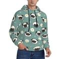 thumbnail image 2 of Sikiie Cute Puppy Men's Hoodie, Essentials Hoodie, Sweatshirt, Pullover Hooded Sweatshirt for Men-4X-Large, 2 of 7